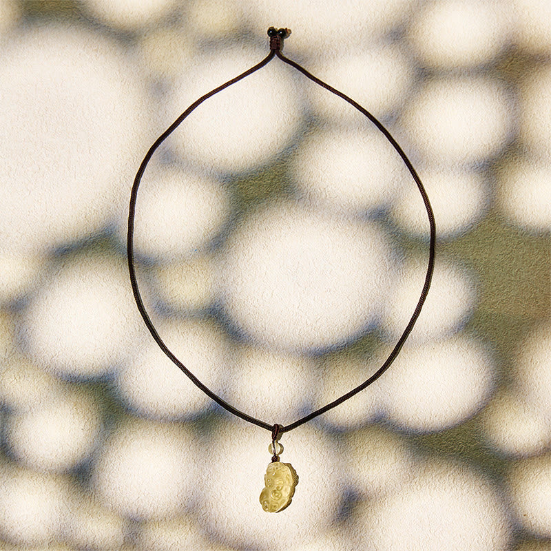 FuAttract Attract Luck & Fortune – Prosperity Citrine Pixiu Necklace - image 4