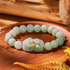 FuAttract Wealth Guardian - Natural Hand-Knotted Jade Pixiu Bracelet - image 1