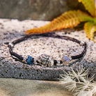 FuAttract Blossom Harmony - Sterling Silver Pixiu Strawberry Quartz Bead Braided Bracelet - Black - image 11