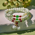 FuAttract Prosperity & Protection Bracelet – Jade + Garnet Pixiu Design - Apple - image 16