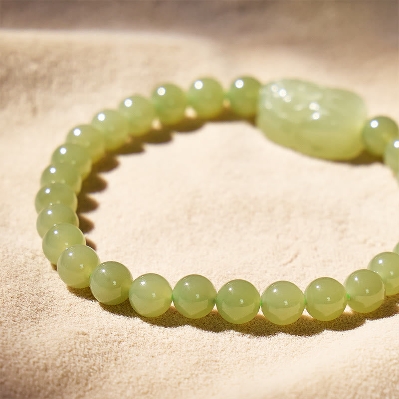 FuAttract Wealth & Energy Balance – Fortune Hetian Jade Pixiu Bracelet - image 3