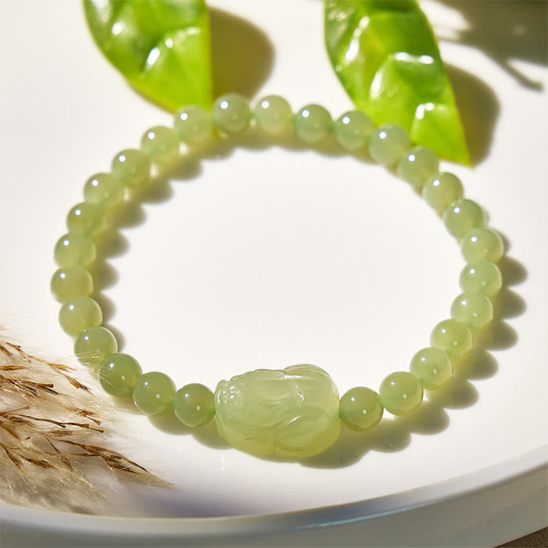 FuAttract Wealth & Energy Balance – Fortune Hetian Jade Pixiu Bracelet - image 1