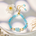 FuAttract Abundance & Healing Crystal Bracelet – Aquamarine, Strawberry Quartz & Pixiu - image 12