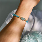 FuAttract Abundance & Healing Crystal Bracelet – Aquamarine, Strawberry Quartz & Pixiu - image 13