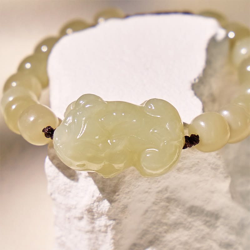 FuAttract Hetian Jade Pixiu Couple Bracelet for Protection, Luck & Prosperity - image 8