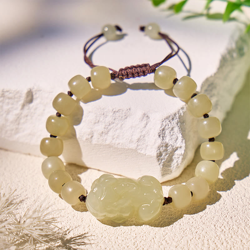 FuAttract Hetian Jade Pixiu Couple Bracelet for Protection, Luck & Prosperity - Men - image 10