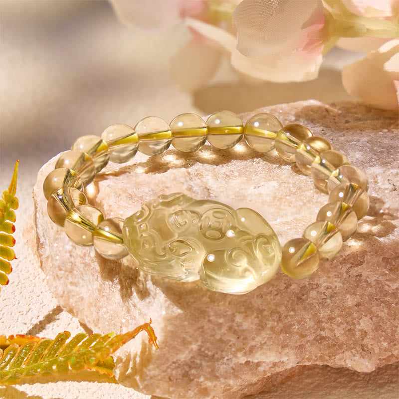 FuAttract Fortune-Attracting Citrine Embrace Prosperity and Protection Pixiu Bracelet - image 1