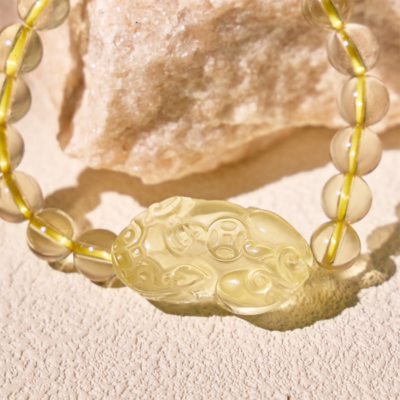 FuAttract Fortune-Attracting Citrine Embrace Prosperity and Protection Pixiu Bracelet - image 2
