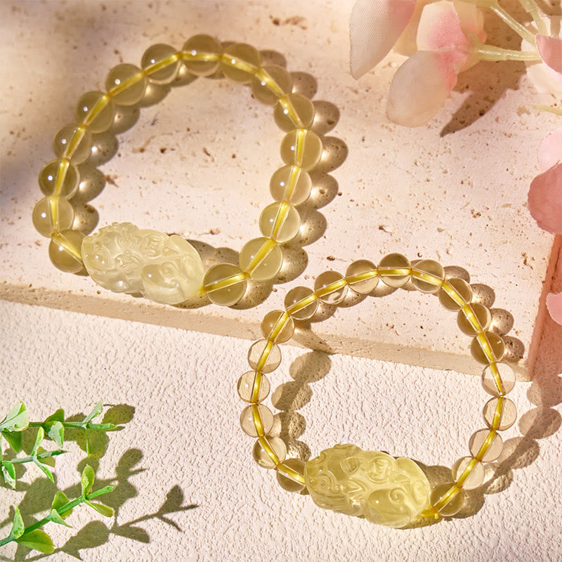 FuAttract Fortune-Attracting Citrine Embrace Prosperity and Protection Pixiu Bracelet - image 5