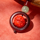 FuAttract Protection & Harmony - Cinnabar Sandalwood Om Mani Padme Hum Pixiu Key Chain - image 2