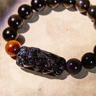 FuAttract Protection & Strength - Tiger Eye & Black Obsidian Pixiu Bracelet - image 3