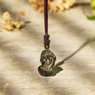 FuAttract Energy Sentinel - Golden Obsidian PiXiu Pendant Necklace - image 2