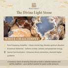 FuAttract Ping An Keeper - White Chalcedony Protection Necklace with Black Braided Cord - image 5