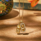 FuAttract Pixiu Power - 925 Sterling Silver & Vajra Protection Necklace for Wealth & Safety - Gold - image 0