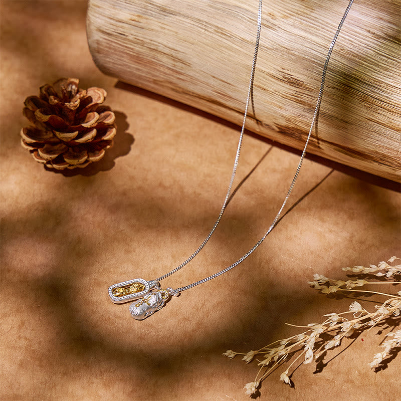 FuAttract Pixiu Power - 925 Sterling Silver & Vajra Protection Necklace for Wealth & Safety - image 8