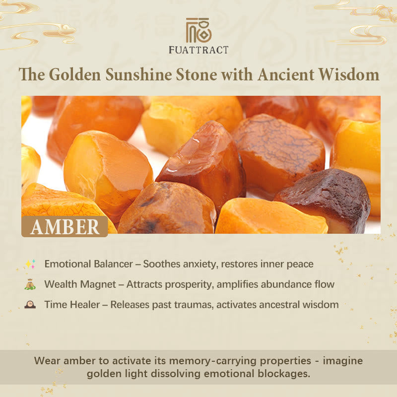 FuAttract Luxe Guardian - S925 Sterling Silver & Natural Amber Pixiu Ring - image 5