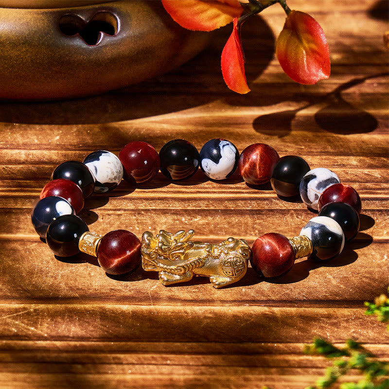 FuAttract Balanced Clarity – Orca Agate Energy Shielding Pixiu Bracelet - image 2