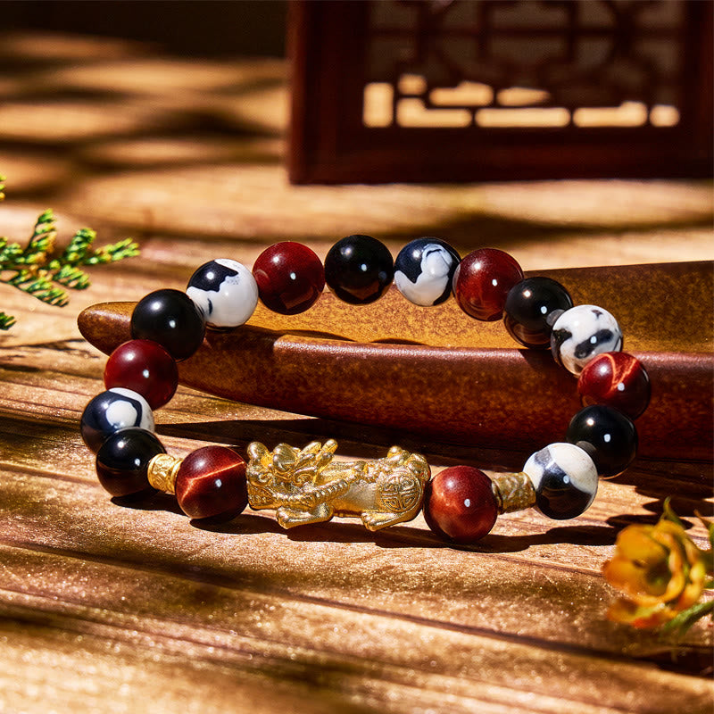 FuAttract Balanced Clarity – Orca Agate Energy Shielding Pixiu Bracelet - image 1