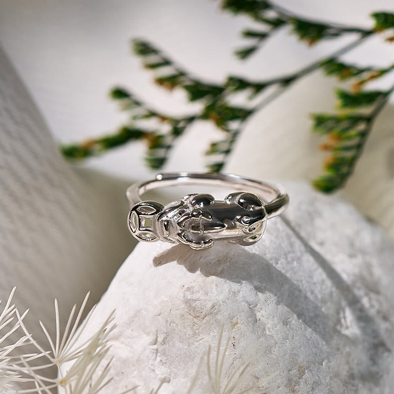FuAttract Silver Guardian – Pure Silver Pixiu Ring - image 1