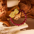 FuAttract Pixiu Ring with Garnet – For Love, Strength & Wealth - image 1