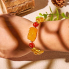 FuAttract God of Wealth Feng Shui Citrine Bracelet with Pixiu & Agate - image 4