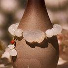 FuAttract Serenity Prosperity – White Jade Bracelet with Pixiu & Money Bag Charms - image 2