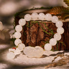 FuAttract Serenity Prosperity – White Jade Bracelet with Pixiu & Money Bag Charms - 10mm - image 0