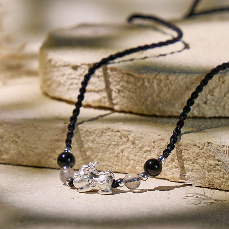 FuAttract Strength & Fortune – S999 Silver Pixiu Pendant Necklace - image 1