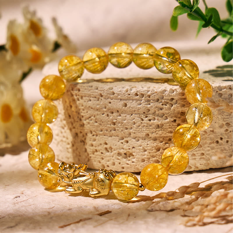FuAttract The Ultimate Wealth Bracelet – Citrine with Pixiu Charm - image 3