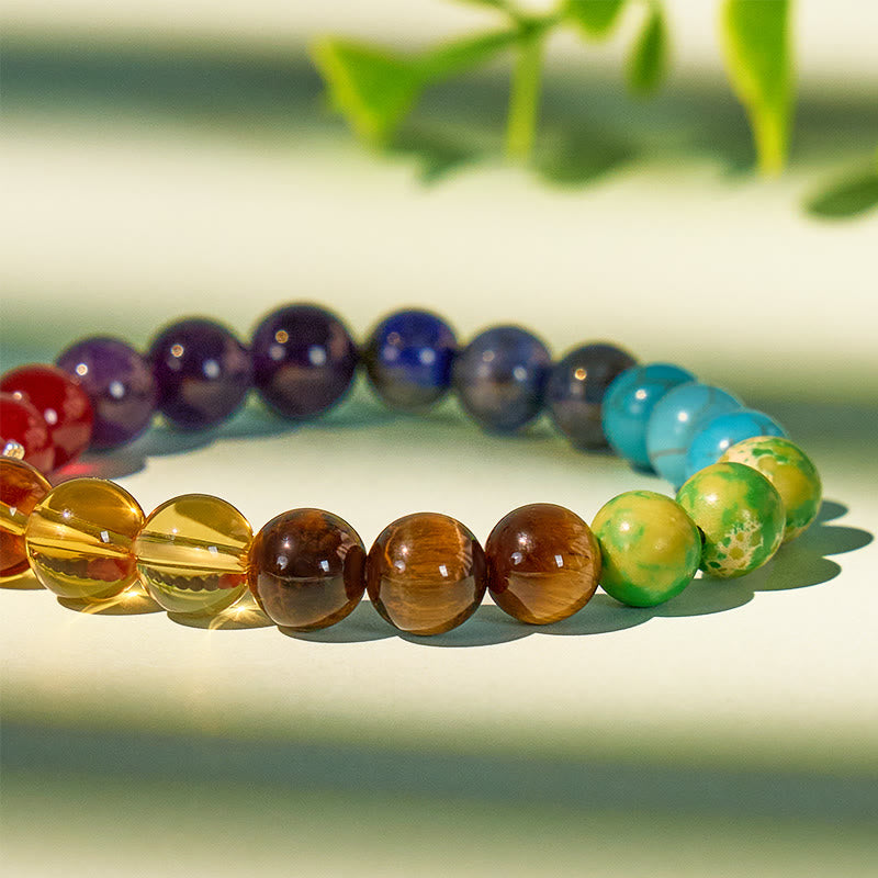FuAttract Prosperity & Energy Healing Bracelet – Pixiu with Amethyst & 7 Chakra Stones - image 3