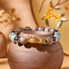 FuAttract Fortune & Wellness Bracelet – Pixiu + Terahertz Map Stone Combo - image 1
