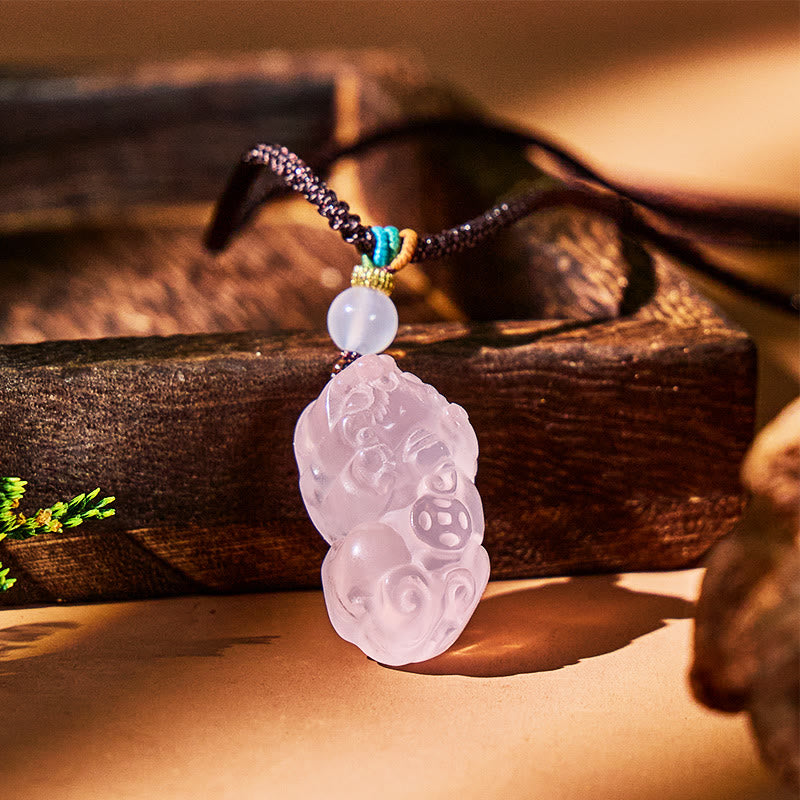 FuAttract Manifest Love & Fortune – Rose Quartz Bracelet with Pixiu - image 5