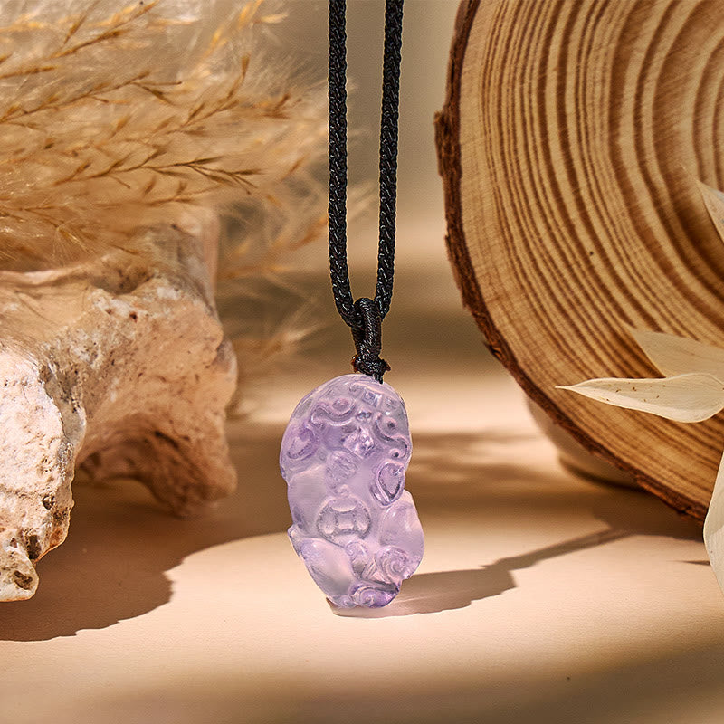 FuAttract Pixiu Protection Necklace – Amethyst for Healing & Abundance(Extra 50% Off | USE CODE: BF50) - Amethyst - image 0