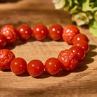 FuAttract Wealth & Protection – South Red Agate Pixiu Bracelet - image 4
