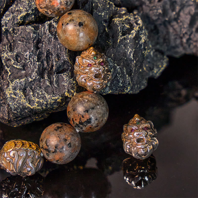 FuAttract Glowing Yooperlite Bracelet with Pixiu for Wealth, Protection, and Positive Energy - image 3