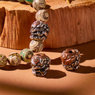 FuAttract Wealth & Protection Three-Eyed Dzi Agate Bracelet with Pixiu - image 3