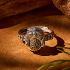 FuAttract Fortune Flow – Adjustable Sterling Silver Pixiu Ring with Rotating Coin Bead - image 4