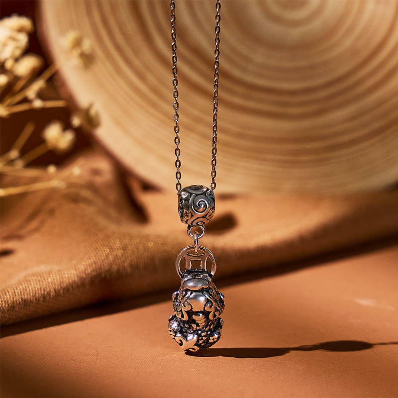 FuAttract Luck Flow Harmony — Sterling Silver Pixiu with Wealth Coin Necklace - image 10