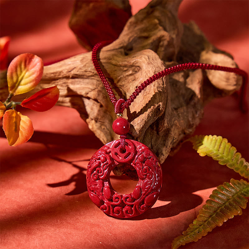 FuAttract Scarlet Talisman - Purple Gold Sand Double Pixiu Pendant Necklace - image 1