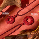 FuAttract Scarlet Talisman - Purple Gold Sand Double Pixiu Pendant Necklace - image 4