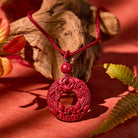 FuAttract Scarlet Talisman - Purple Gold Sand Double Pixiu Pendant Necklace - image 11