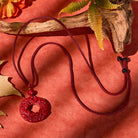 FuAttract Scarlet Talisman - Purple Gold Sand Double Pixiu Pendant Necklace - image 13