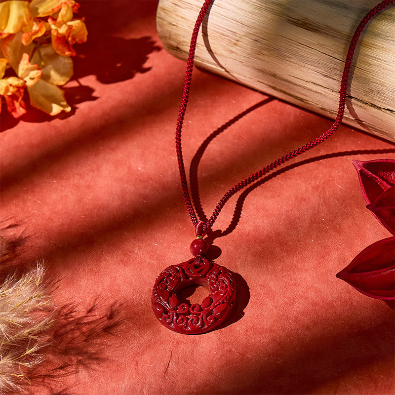 FuAttract Scarlet Talisman - Purple Gold Sand Double Pixiu Pendant Necklace - image 12