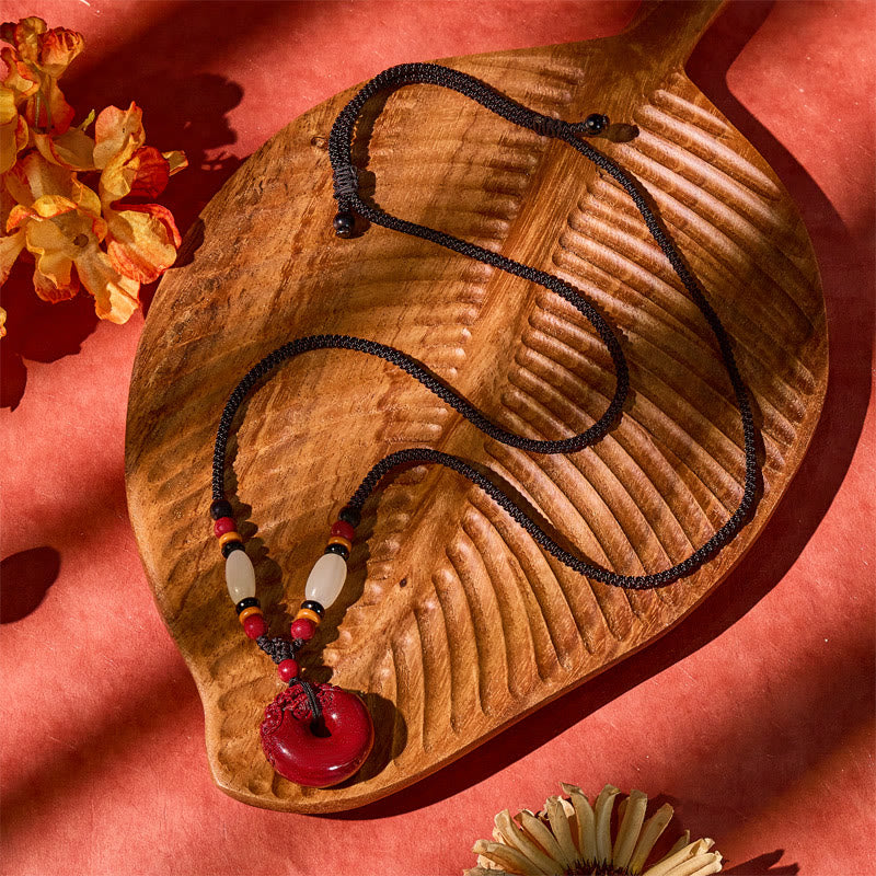 FuAttract Celestial Harmony – Purple Gold Sand Pixiu Necklace with Hetian Jade Accents - image 4