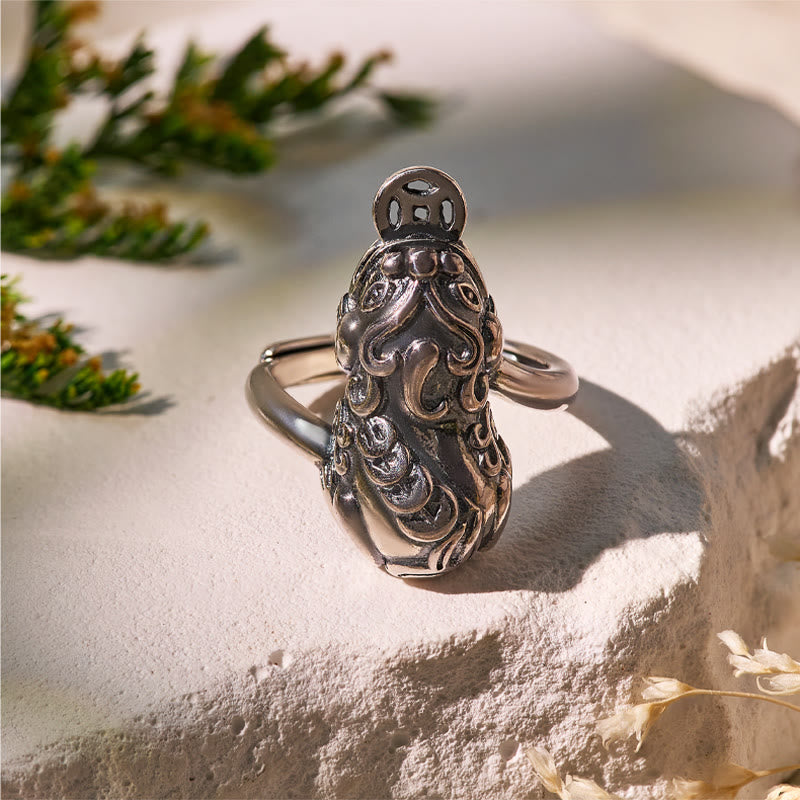 FuAttract Guardian Loop – Adjustable Sterling Silver Pixiu Ring - image 10