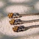 FuAttract Wealth Power Shield - Vintage Coin Pixiu Dragon Bone Sterling Silver Bracelet - image 5