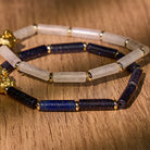FuAttract Prosperity Flow Charm - Pixiu Bracelet with Hetian White Jade or Lapis Lazuli - image 3