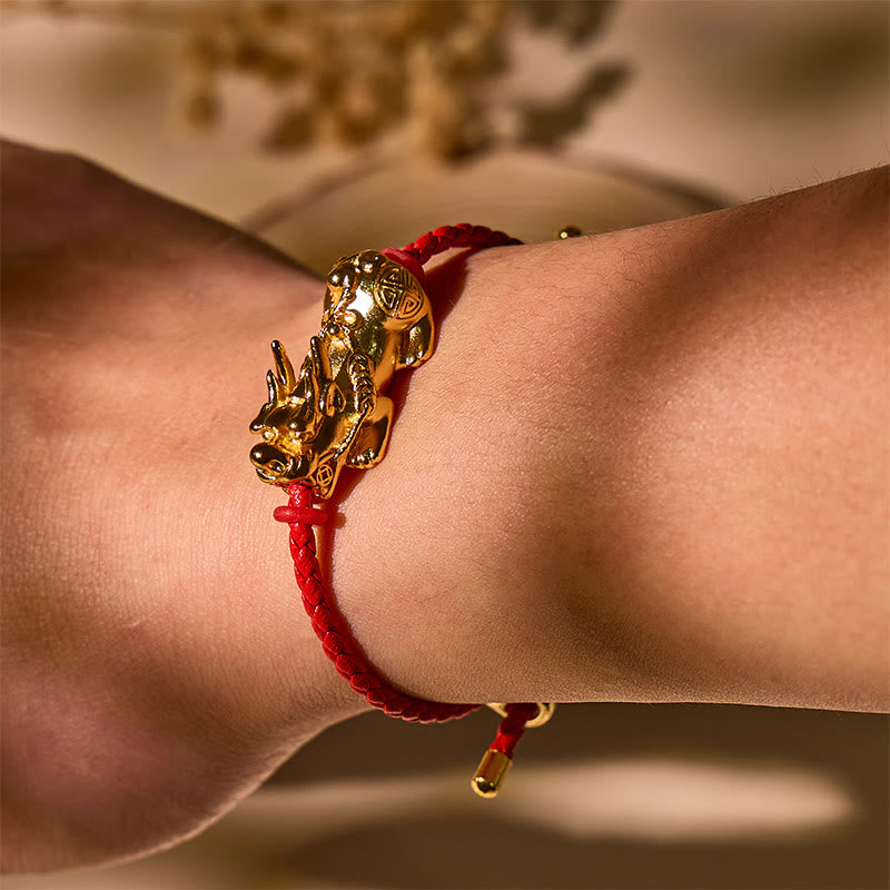 Fuattract Bound by Fortune - Pixiu Leather Cord in Red or Black - image 6