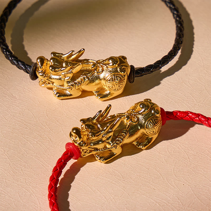 Fuattract Bound by Fortune - Pixiu Leather Cord in Red or Black - image 4