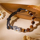 Fuattract Path of Fortune - 999 Silver Pixiu Tiger String Bracelet - Tiger’s Eye - image 0